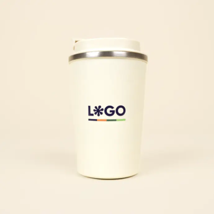 MATT: Tasse thermique en acier inoxydable 350 ml. Impression en quadri 