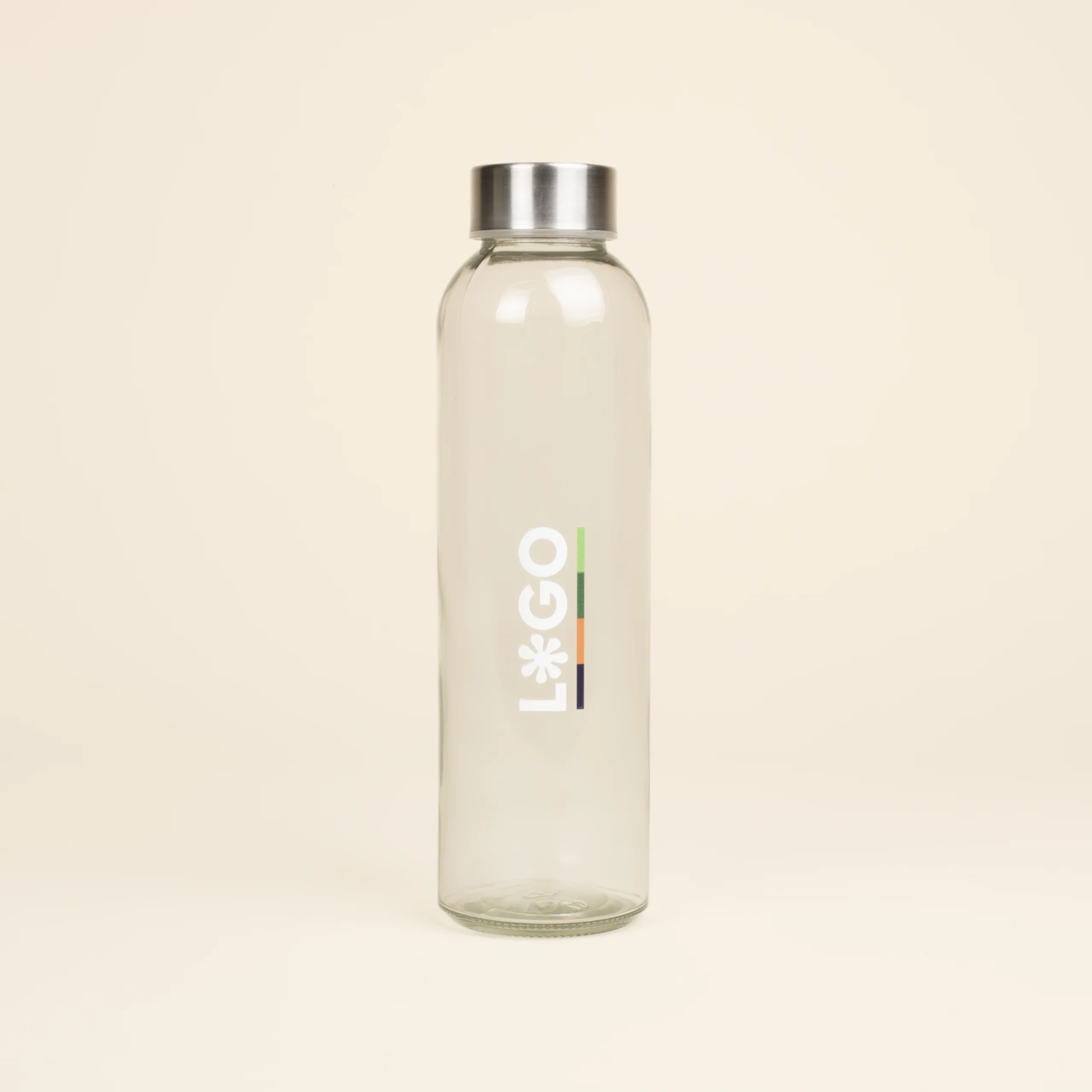 LUNE: Bouteille en verre de 500 ml. Impression en quadri 