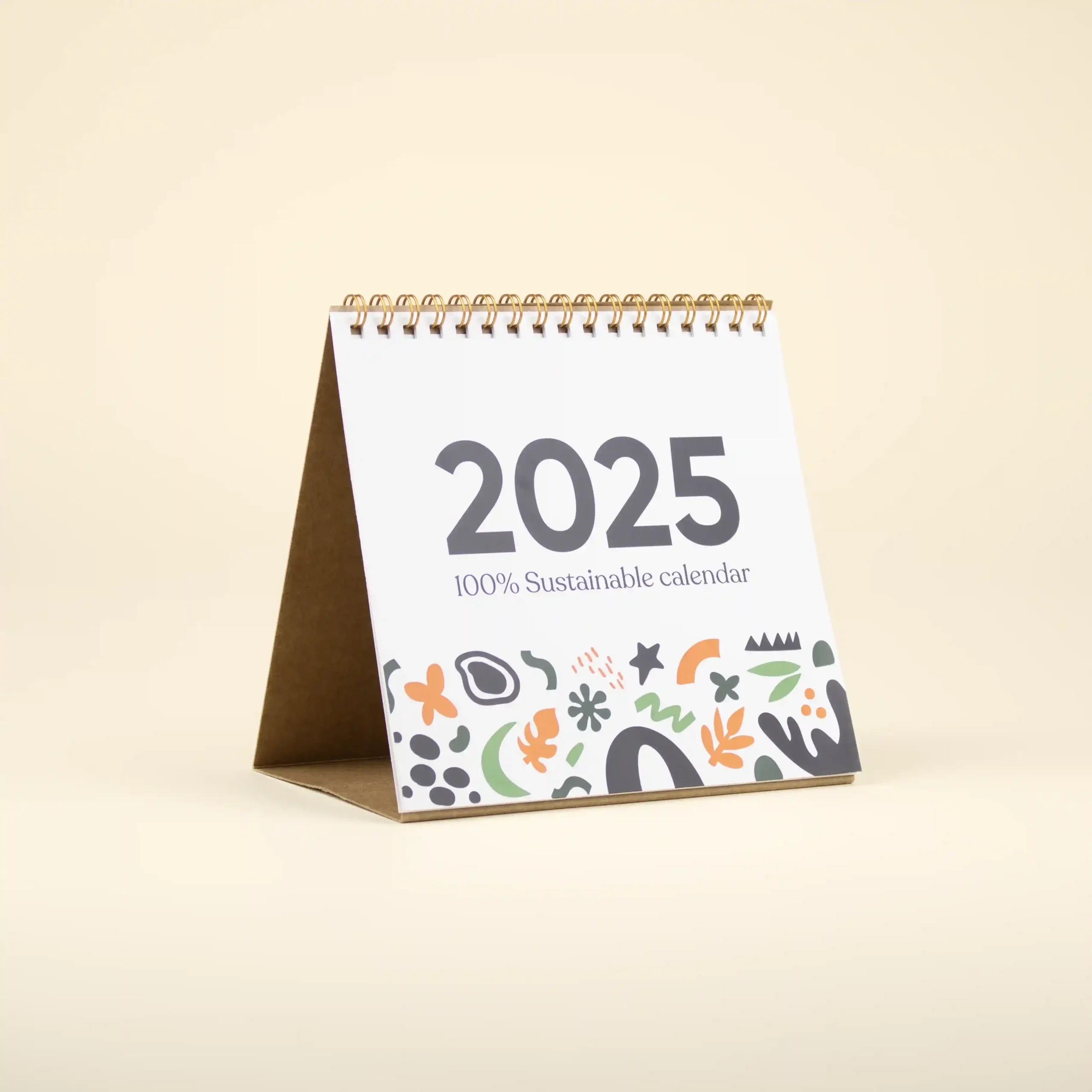 TRINE: Triangular desk calendar printed on recycled paper