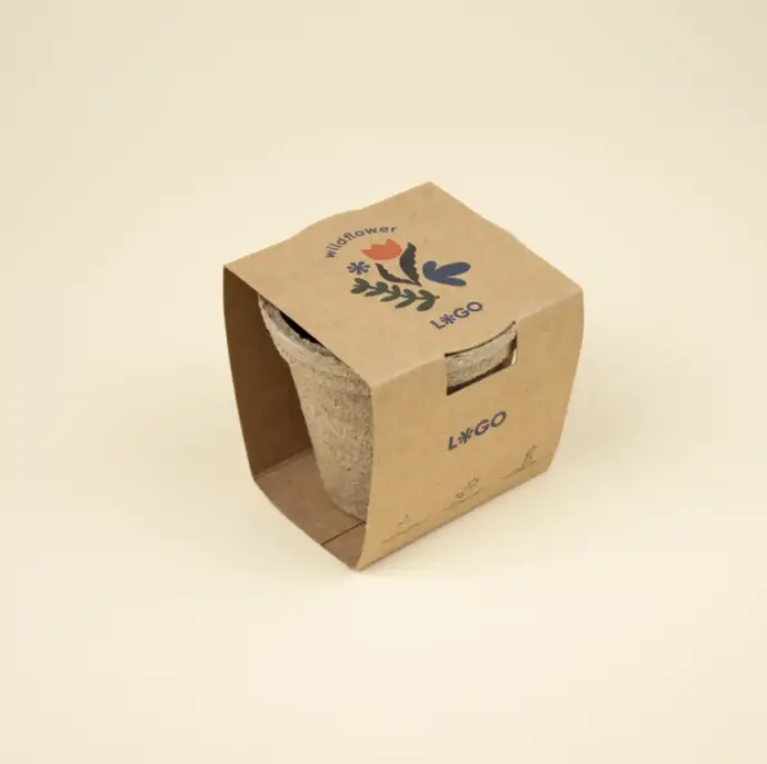 COCOON: Kit plantable de fibra de coco. Personalizado a todo color