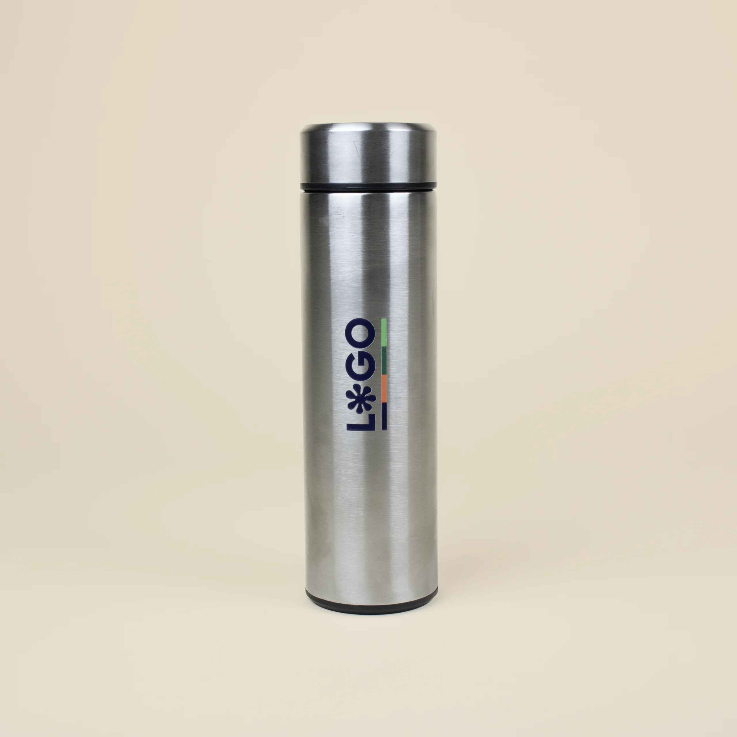 PISA: Gourde isotherme en acier inoxydable 500ml. Impression en quadri 