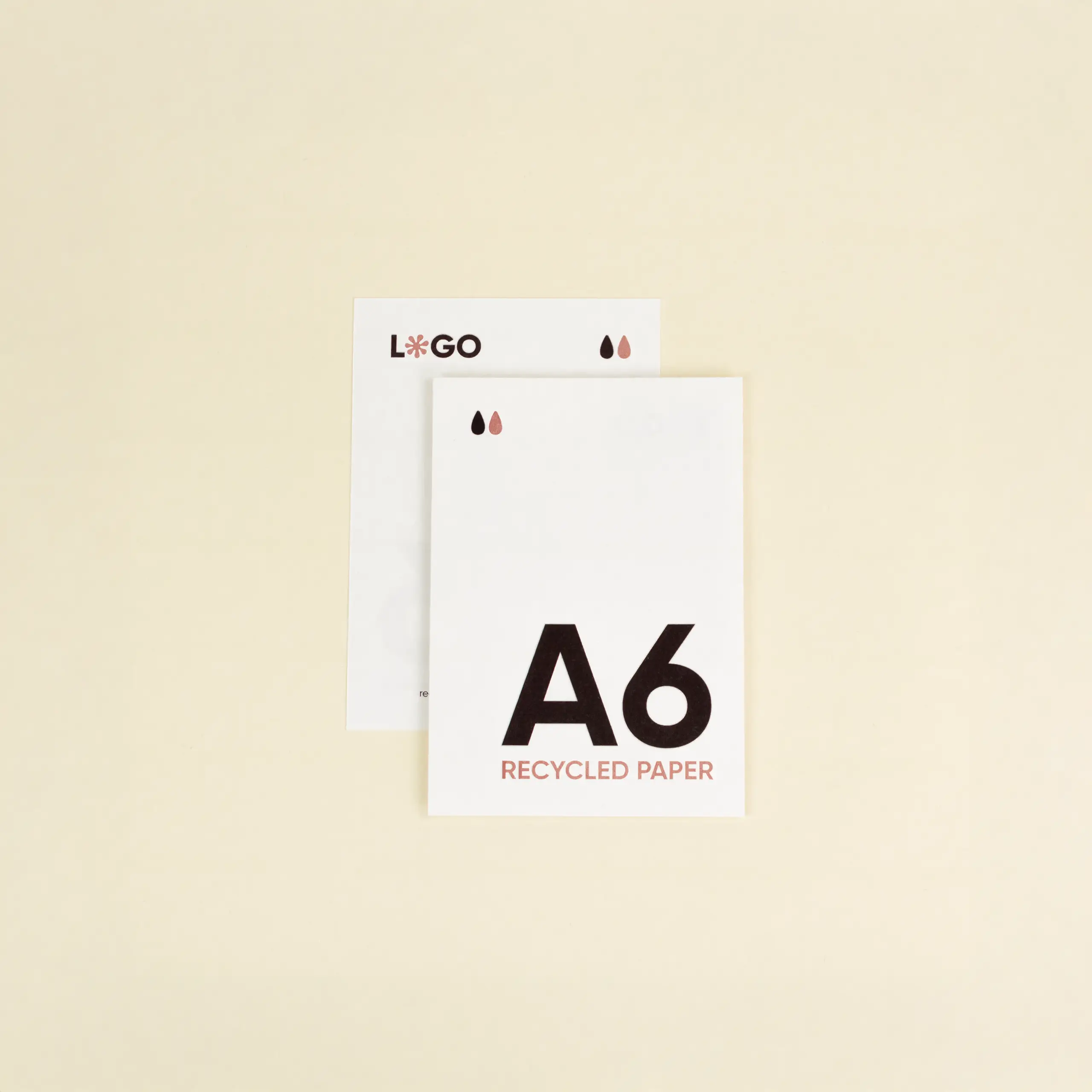 RECYCLED PAPER: A6 Flyer. 10,5x14,8 cm.